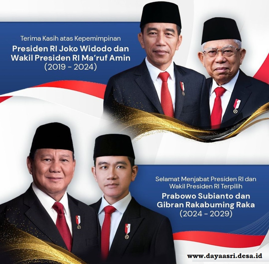 SELAMAT ATAS PELANTIKAN PRESIDEN DAN WAKIL PRESIDEN REPUBLIK INDONESIA PERIODE 2024-2029