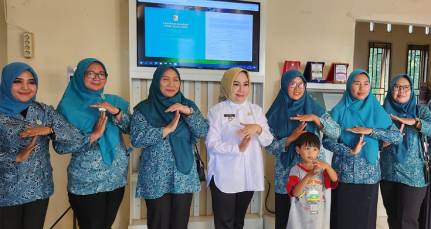 KUNJUNGAN SMARTVILLAGE PJ TULANG BAWANG BARAT 